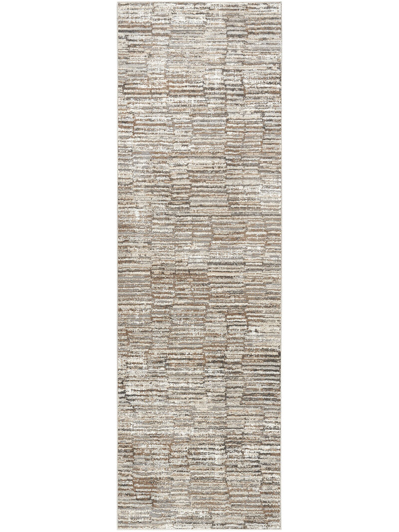 Sustainable Trends SUT06 Ivory/Mocha 2'2" x 7'6" Rug