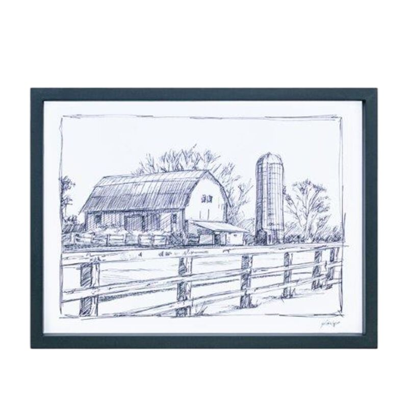 HomeRoots Set of Two Black And White Framed Art image number 2