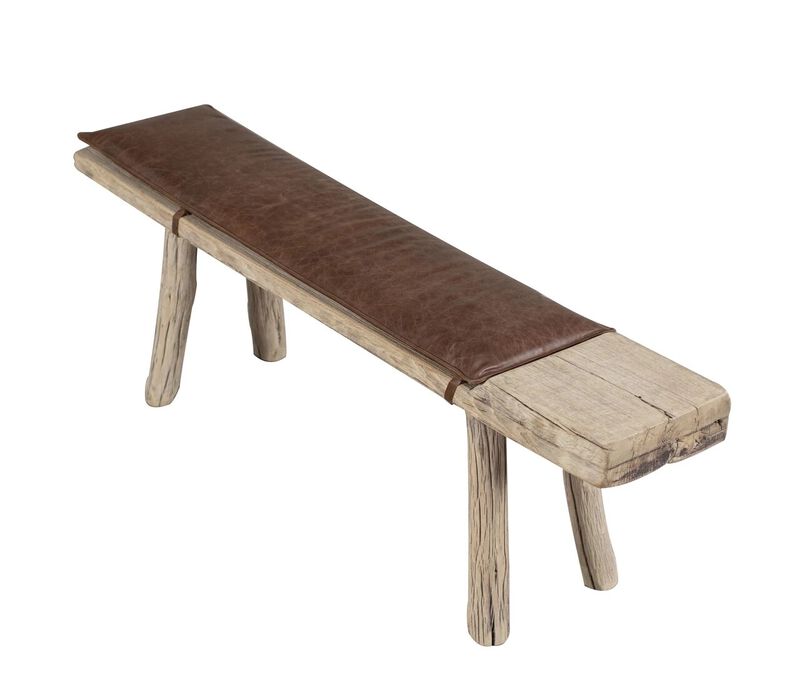 Vintage Solid Entryway Bench with Extra Seating image number 3