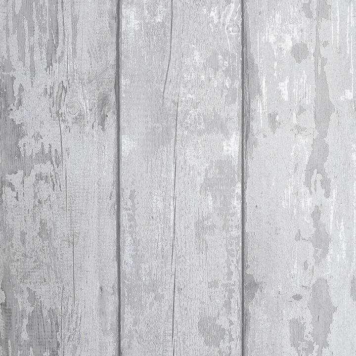 Ambrose Grey Wood Plank Wallpaper (Set of 2)