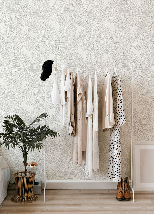 Finnley Grey Inked Fern Wallpaper (Set of 2)
