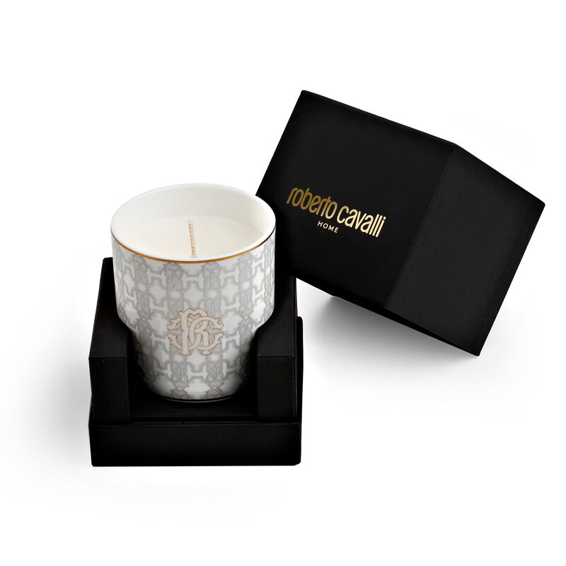 Scented Candle MONOGRAM 270gr  White diam. 3.3", H 3.5" image number 1