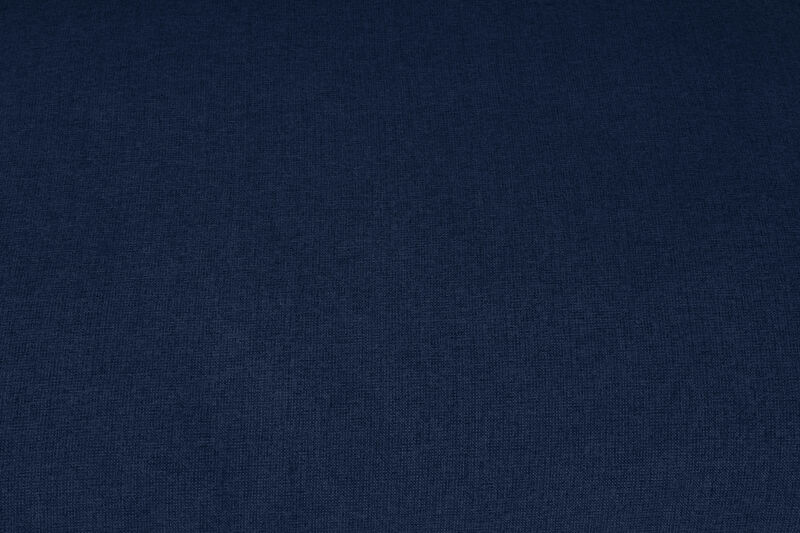 Meridian Furniture Serene Navy Linen Textured Fabric Deluxe Comfort Modular Ottoman