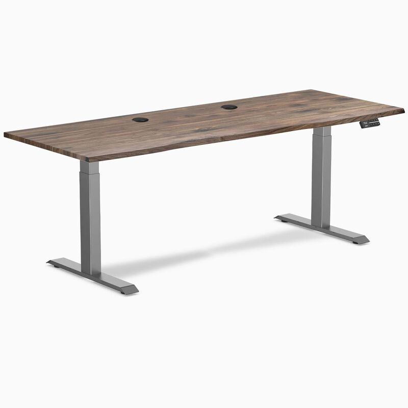 Desky Dual Laminate Sit Stand Desk image number 0