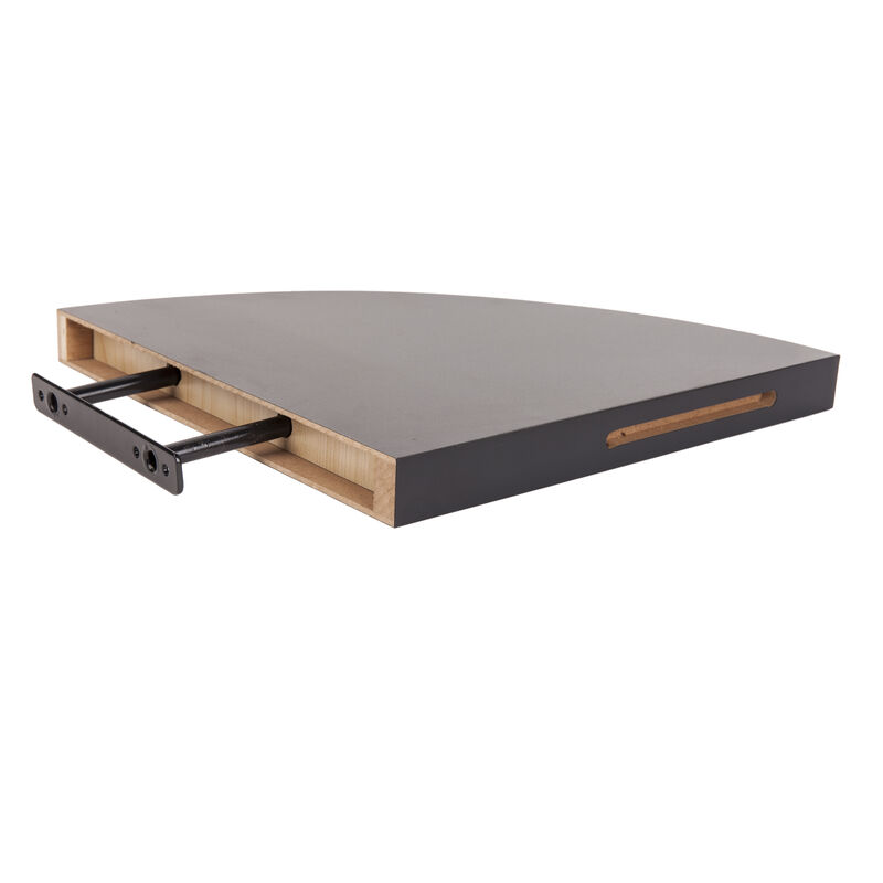 Laminate Corner Radial Shelves (Set of 2)