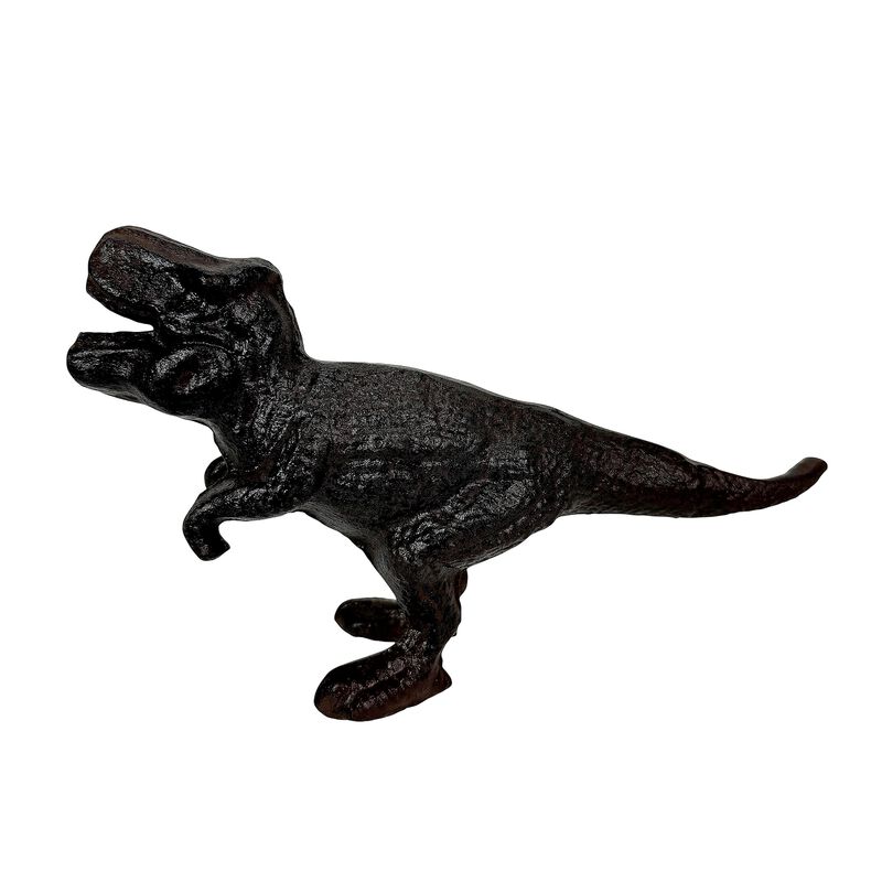Cast Iron Dinosaur Bookends Set Of 2 Brown T-Rex Decorative 85 In image number 4