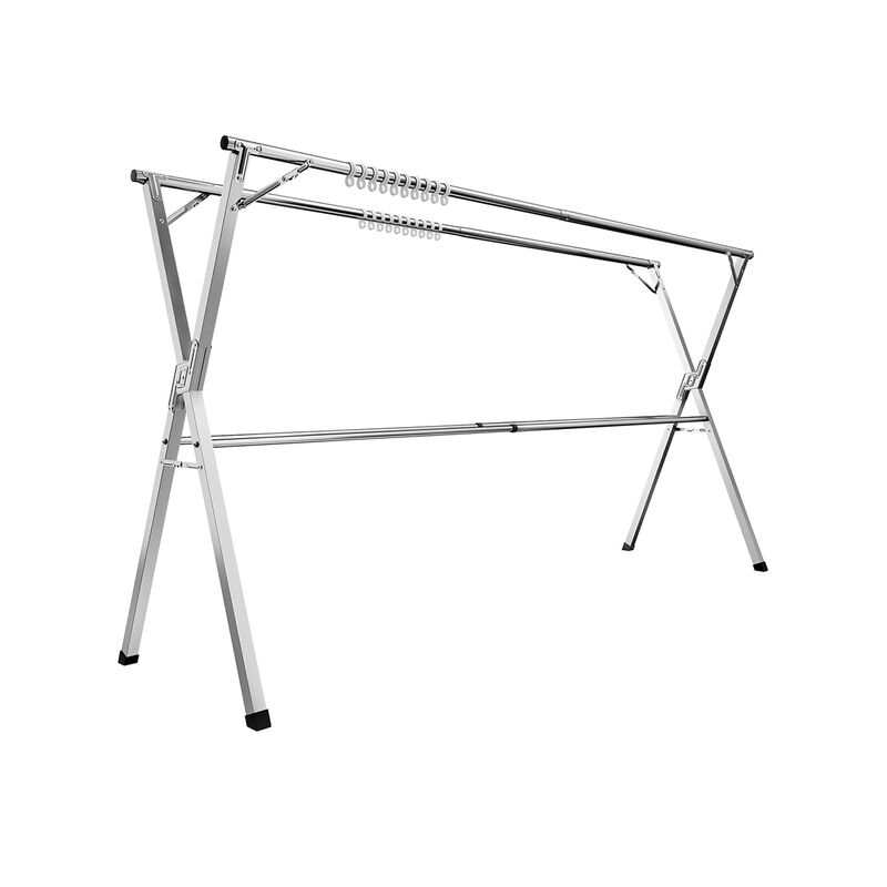 Extendable and Foldable Clothes Drying Rack