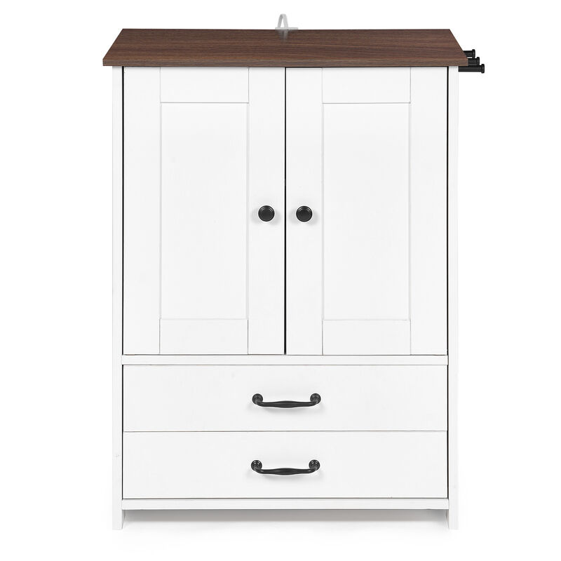 Suvild Wood Pet Feeding Station Cabinet image number 0