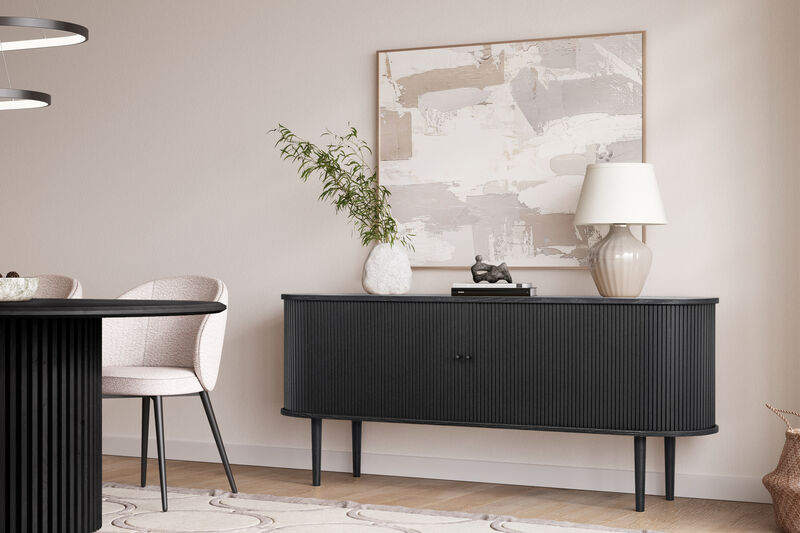 SLIDDO 71 Sideboard with sliding doors.