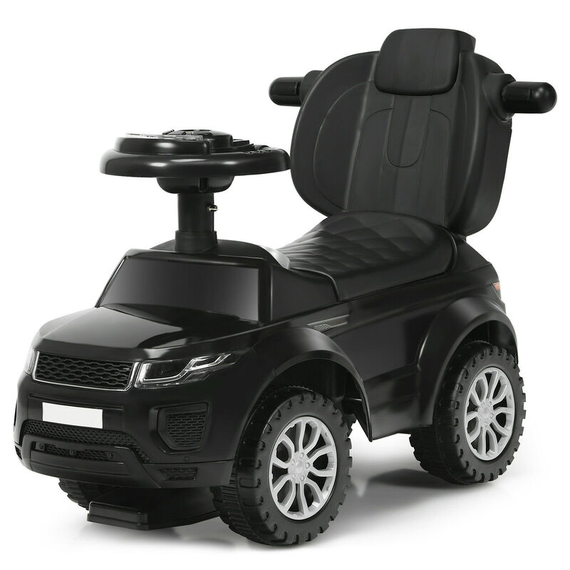 3 in 1 Toddler Ride On Push Car with Stroller Sliding Design and Music image number 4