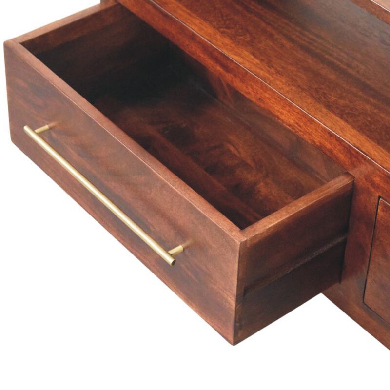 Artisan Furniture Solid Wood Larissa 2 Door Chestnut Cabinet image number 6