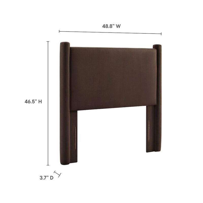 Rael Performance Velvet Twin Headboard image number 3