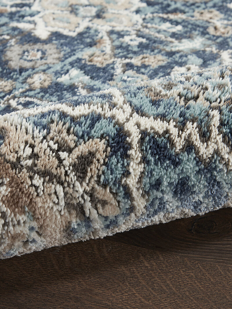 American Manor AMR01 Blue/Ivory 2'2" x 7'6" Rug