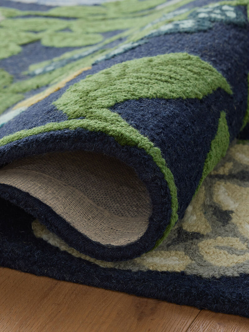 Highgrove HIG02 Navy 7'9" x 9'9" Rug by Rifle Paper Co. x Loloi image number 2