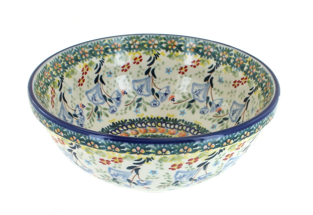 Blue Rose Polish Pottery Sunshine Grotto Cereal/Soup Bowl