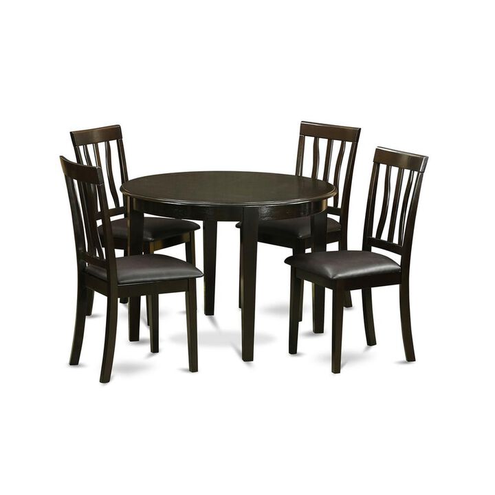 5 PC small Kitchen Table set-Kitchen Table and 4 Kitchen Chairs