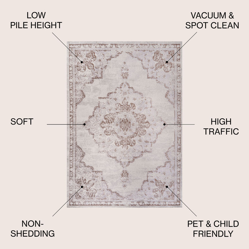 Alhambra Ornate Medallion Modern Area Rug