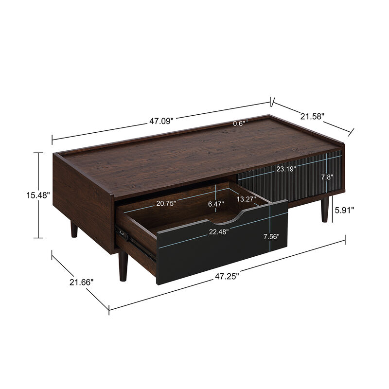 Duane Black Coffee Table