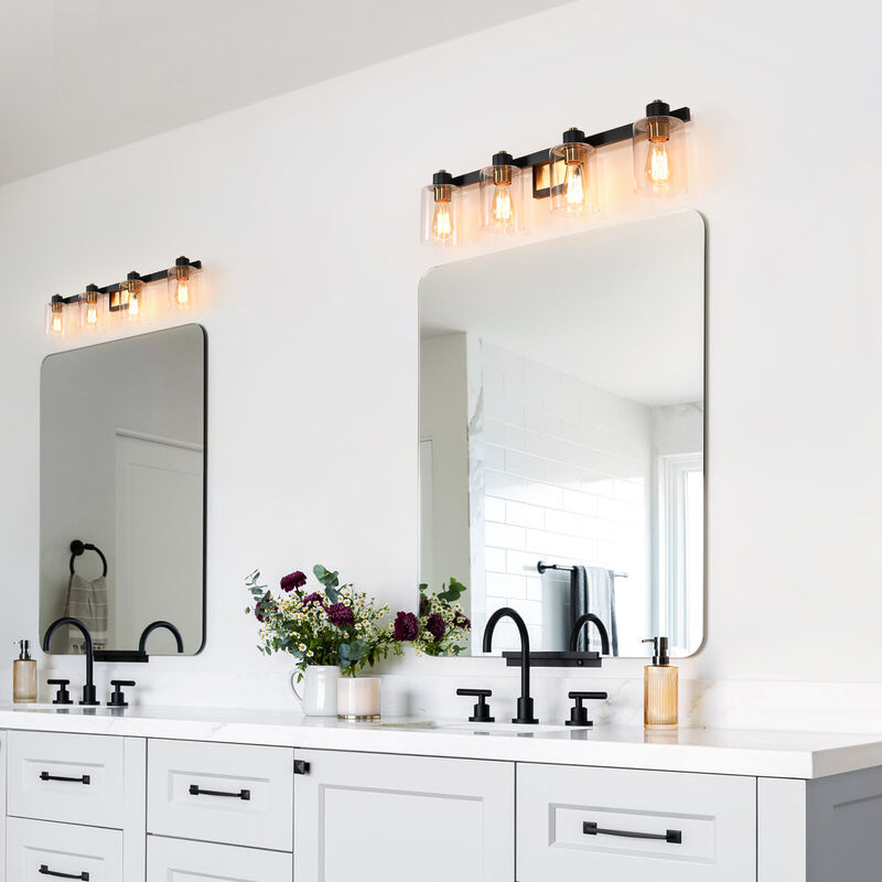 31.5" Modern 4-Light Dimmable Indoor Wall Sconce image number 8