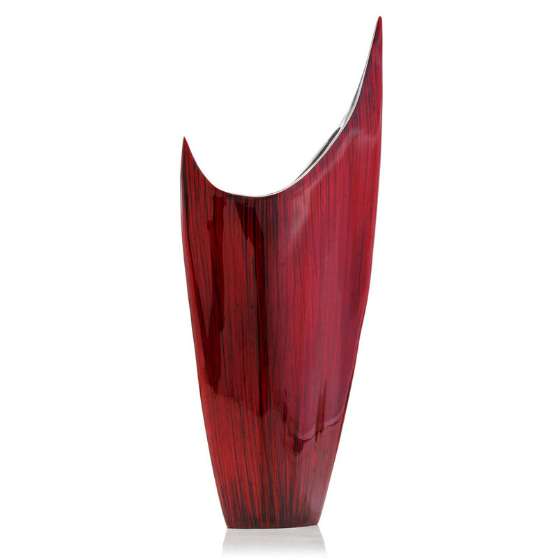 Contemporary Aluminum Table Vase with Pointed Design for Living Room