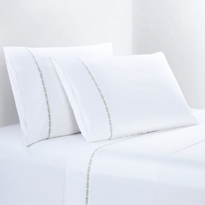 Laurel Green King Sheet Set