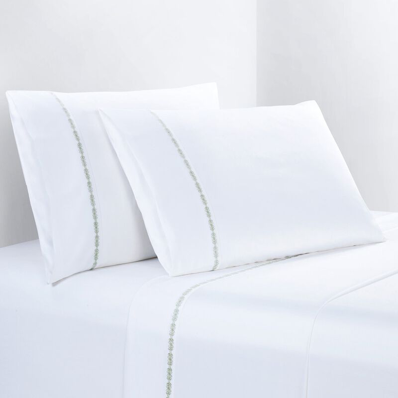 Laurel Green King Sheet Set image number 0