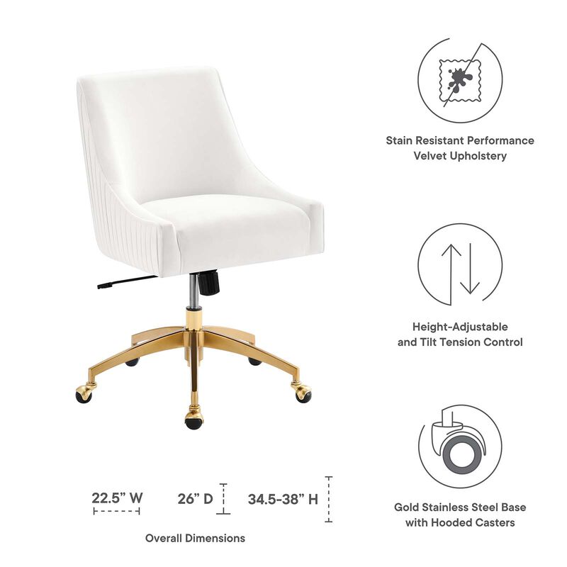 Modway Furniture - Discern Performance Velvet Office Chair image number 5