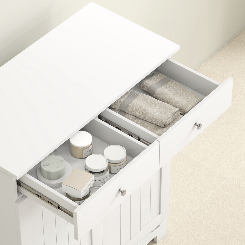 Hivvago Double Laundry Hamper Cabinet with 2 Drawers image number 7