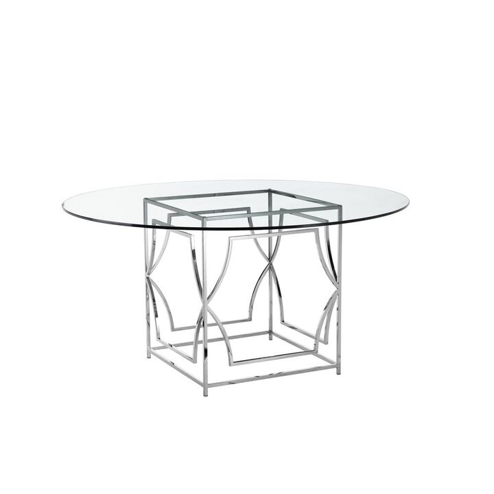 Pangea Home Z-Edward Dining Table Steel