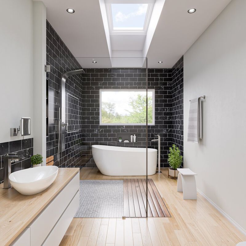 ALFI brand White 23 Fancy Above Mount Ceramic Sink