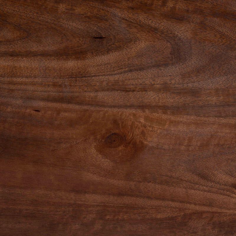 Baxton Studio Linore Fluted Wood Console Table - 2-Drawer Oval Accent Table for Living Room or Entryway image number 7