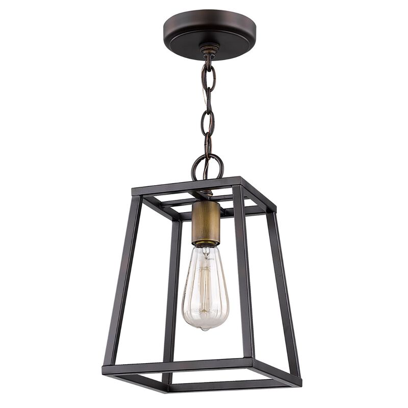 Hivvago Antique Bronze Metal Tapered Hanging Light