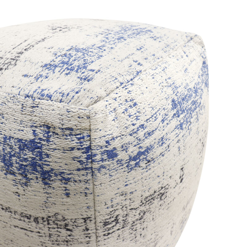 Pasargad Home Grandcanyon Distressed Cotton Pouf