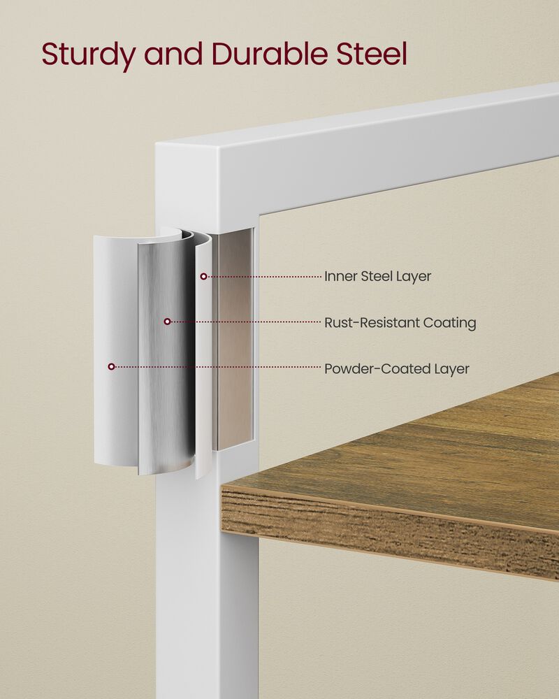 6 Tier Bookcase Storage Shelf Organizer for Home and Office image number 3