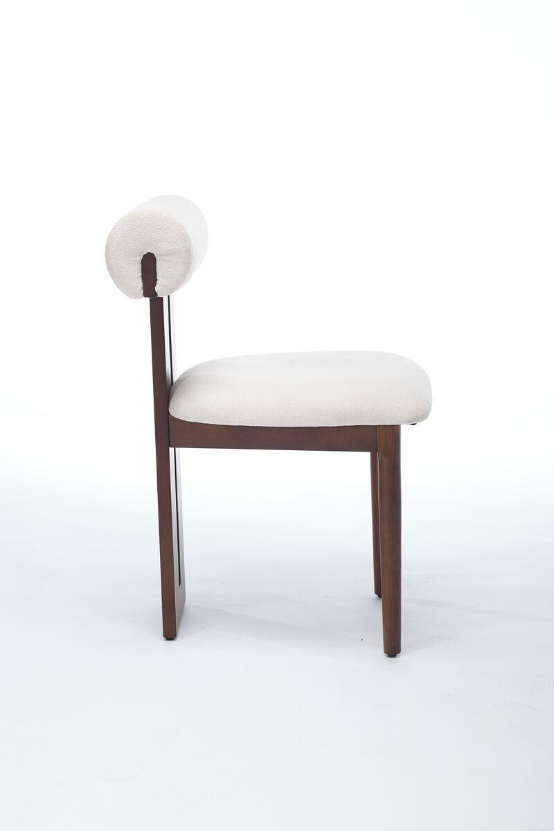 Polyester Upholstered Back Side Chair Dining Chair (Set of 2) image number 2