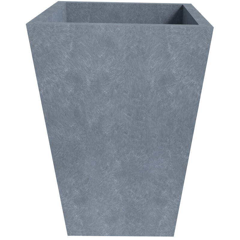 Leisuremod Serene Series Fiberstone and MgO Clay Square 21" Planter