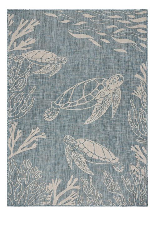 HomeRoots Turtle Indoor Outdoor Area Rug