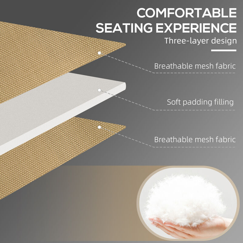 Hivvago Outdoor Reclining Sun Lounger with Headrest and Pocket image number 3