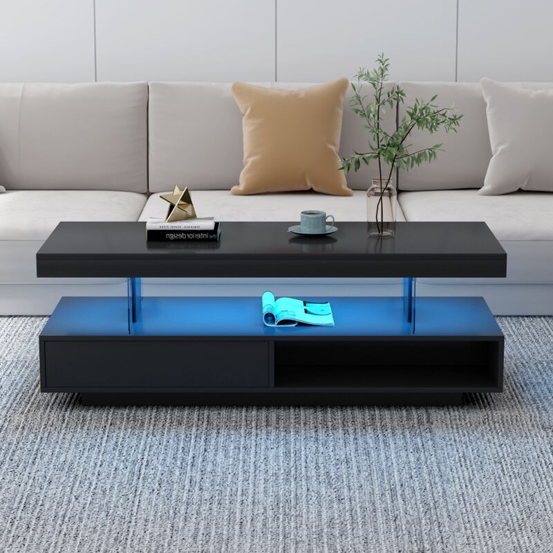 Pusost LED Light Coffee Table image number 2