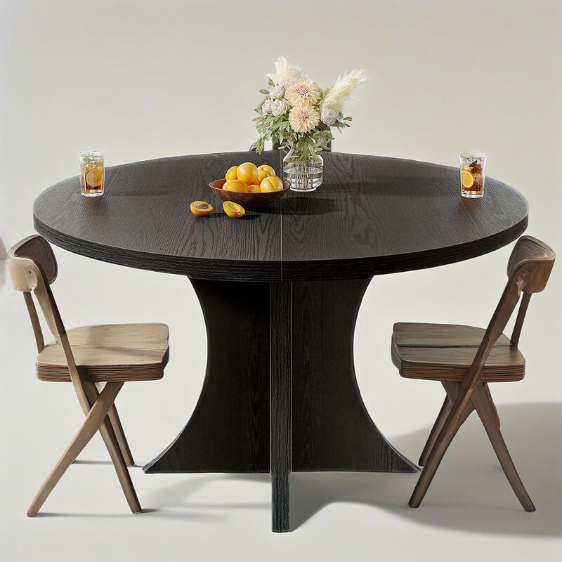 Modern Dining Table &ndash; Stylish, Sturdy Wood Design for 4-6 People, Perfect for Dining Room
