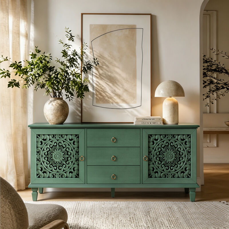Zuggor Retro TV Stand Sideboard image number 3
