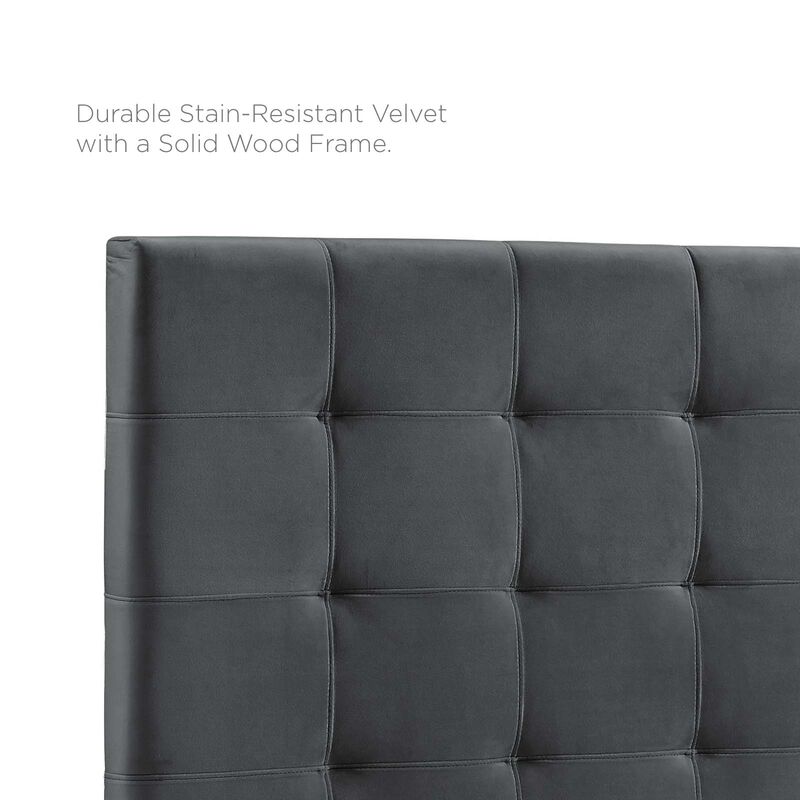 Modway - Paisley Tufted Full / Queen Upholstered Performance Velvet Headboard image number 3
