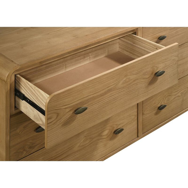 Coaster Co. of America Robyn 6-drawer Dresser with Mirror Light Ash image number 4