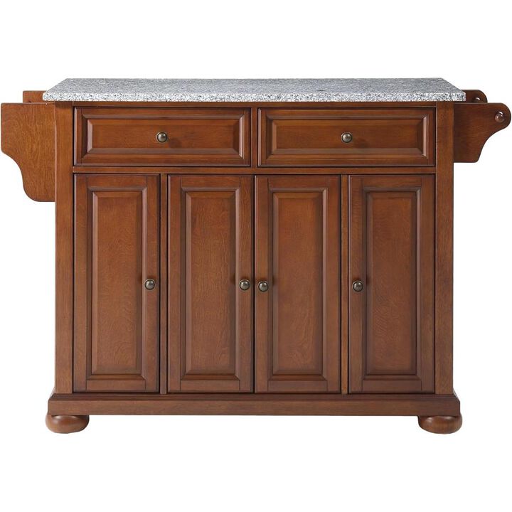 Alexandria Granite Top Full Size Kitchen Island/Cart