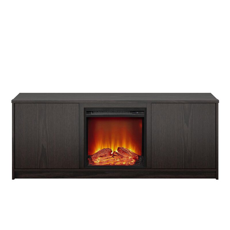 Ameriwood Home Bartow Electric Fireplace TV Stand, Espresso image number 1