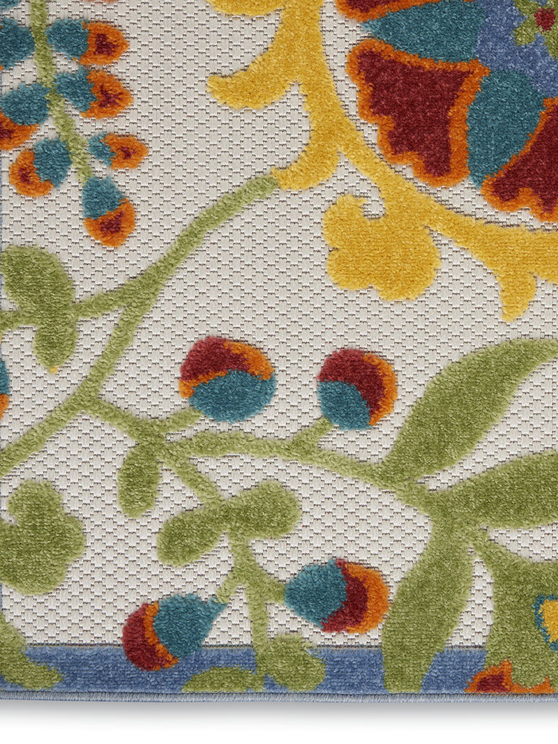 Aloha ALH17 Ivory/Multicolor 2'3" x 10' Rug