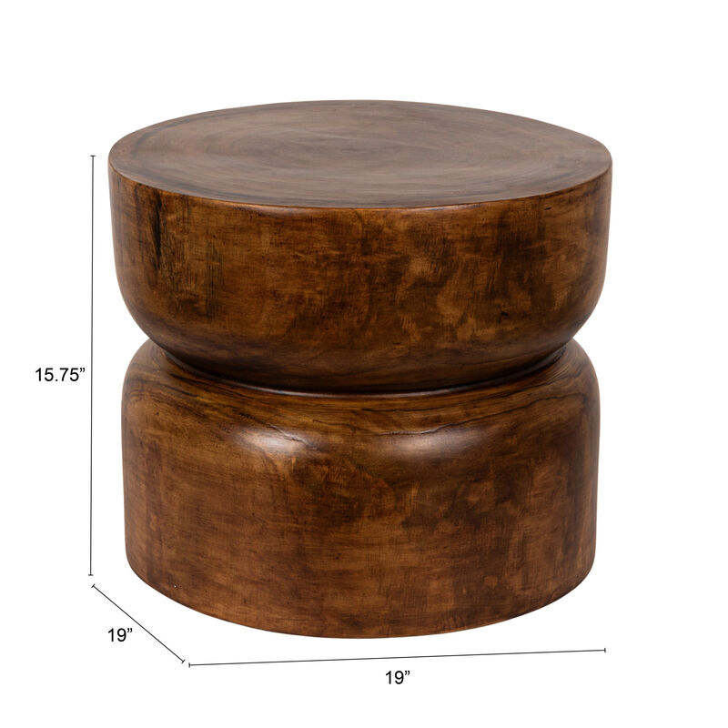 Paulownia Wood Table, Walnut Finish image number 2