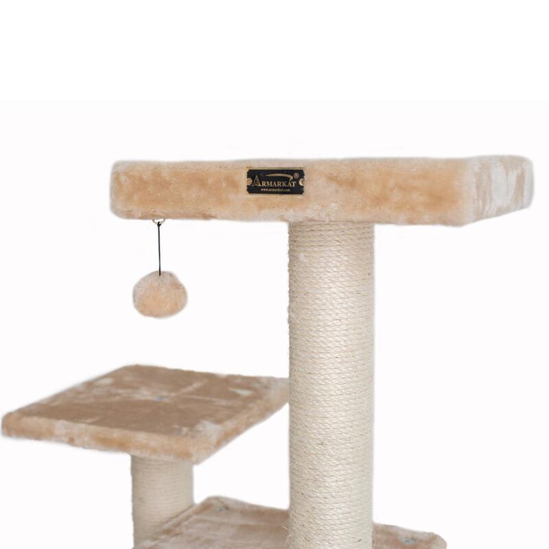 Armarkat Classic Real Wood Cat Tree, 32-Inch Beige