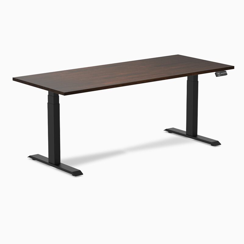 Desky Dual Rubberwood Sit Stand Desk image number 9