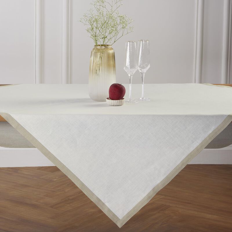 Solino Home Classic 100% Linen Table Throw &ndash; Handcrafted, Machine Washable, Perfect for Holiday and Everyday Dining